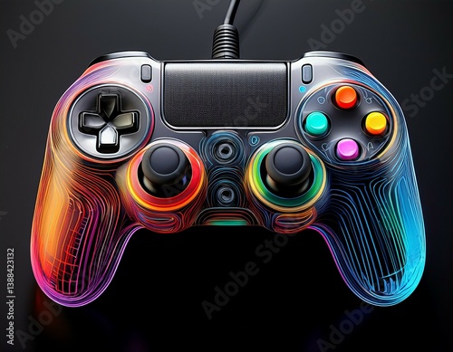 video game controller isolated