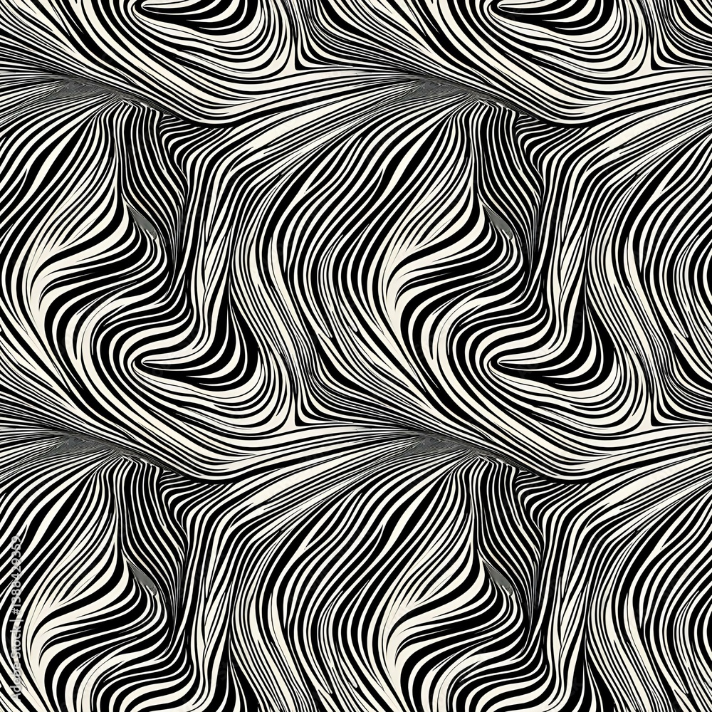 Obraz premium a black and white image of a wavy pattern