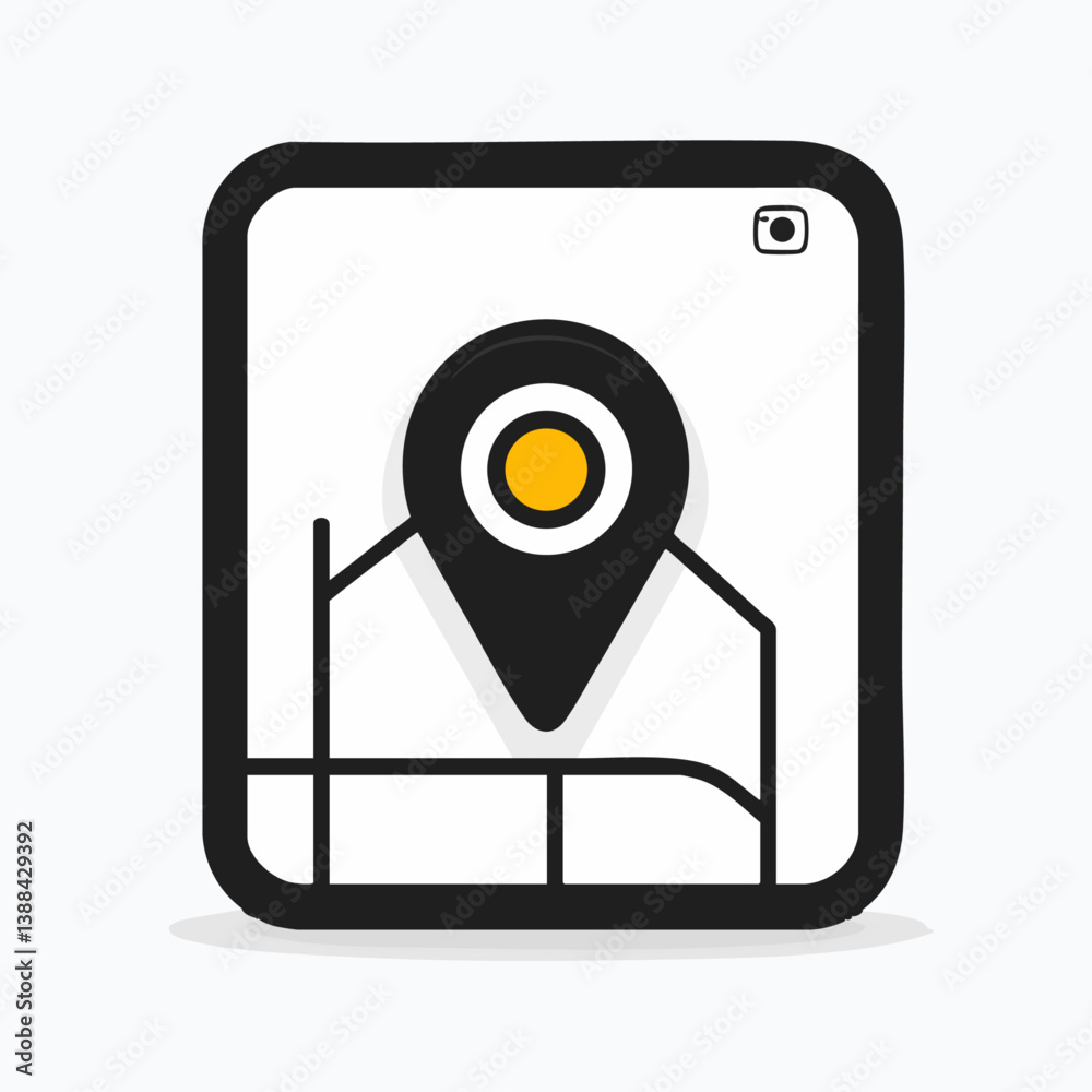 AR Map - Vector icon, isolated on white background - AR Map - Vector icon, isolated on white background -