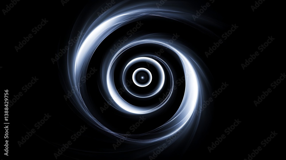 Abstract spiral vortex in dark space Abstract spiral vortex in dark space
