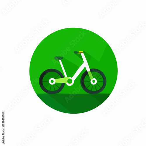 Bicycle Share - Vector icon, isolated on white background  -  