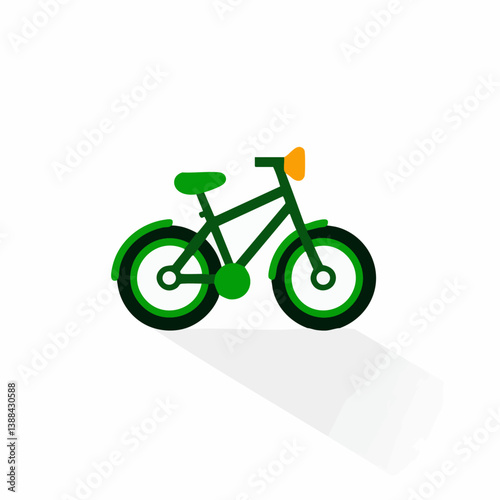 Bicycle Share - Vector icon, isolated on white background  -  