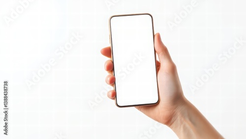 Smartphone Mockup in Hand Front View
