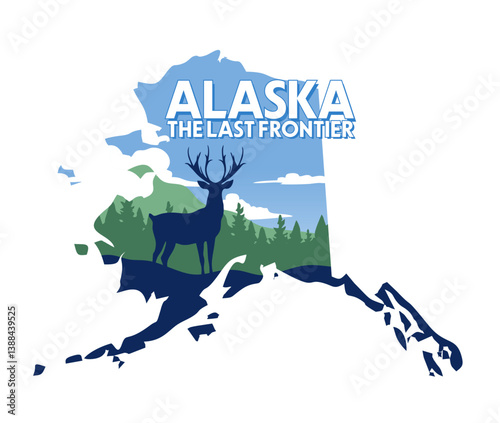 alaska state with beautiful mountain views
