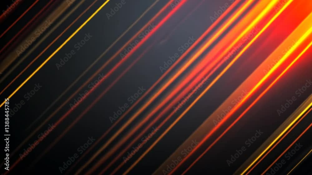Energetic Red and Yellow Light Streaks on Dark Backdrop - Abstract Motion Graphics Energetic Red and Yellow Light Streaks on Dark Backdrop - Abstract Motion Graphics