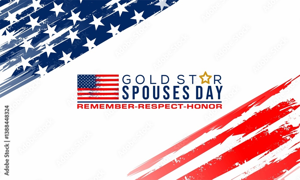 gold star spouses day vektor background banner gold star spouses day vektor background banner