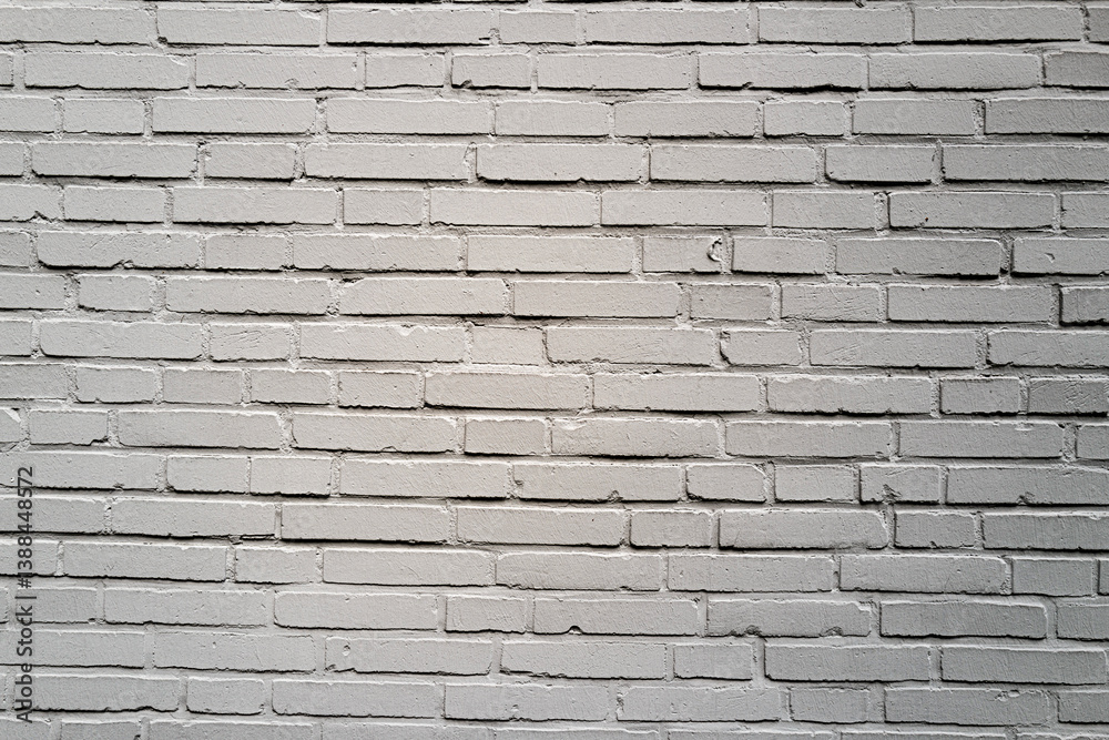Fototapeta premium Brick surface. Brickwall background. Pattern of white stonewall. Stone cladding.