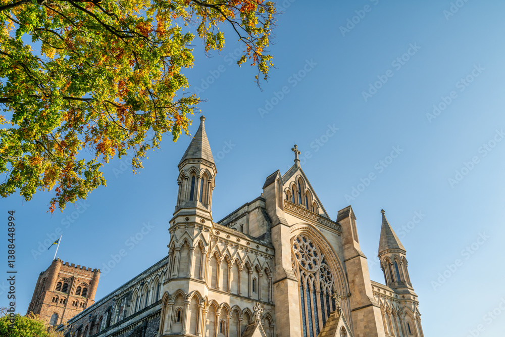 Cathedral and Abbey Church of Saint Alban in St.Albans, UK