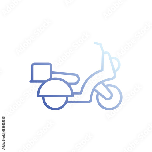 Delivery Bike icon vector stock illustration