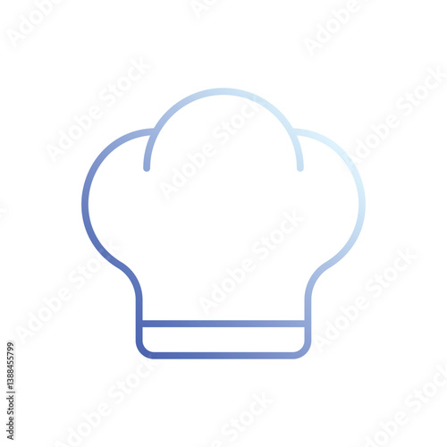 Chef Hat icon vector stock illustration