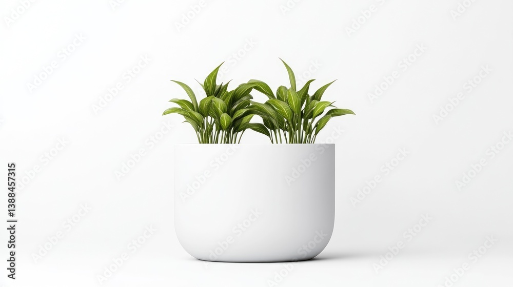 A white, rounded planter holds two small, lush green plants. The simple composition features a minimalist aesthetic. The image is high-quality with even lighting, creating a clean, serene mood. The A white, rounded planter holds two small, lush green plants. The simple composition features a minimalist aesthetic. The image is high-quality with even lighting, creating a clean, serene mood. The