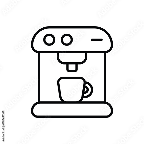 Coffee Maker icon vector stock illustration