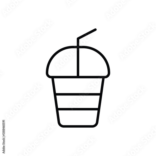 Slush Drink icon vector stock illustration