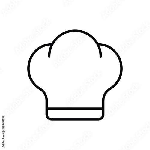 Chef Hat icon vector stock illustration