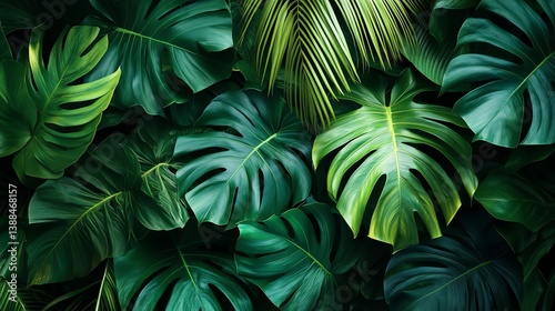 green leaves background