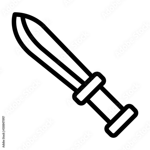 sword Line Icon