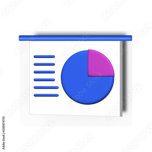 colorful pie chart on a white background for business presentations