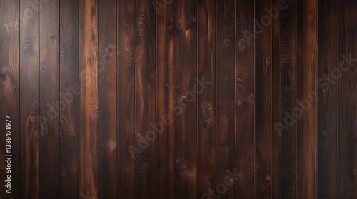 Polished dark brown wood texture for background wallpaper with detailed wood grain high resolution photo premium stock photography