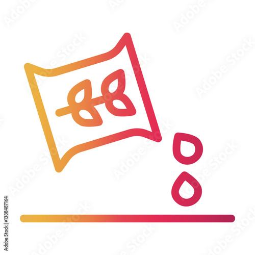 seeds Line Gradient Icon