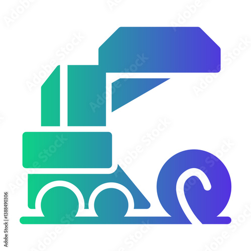 hay bale Gradient icon