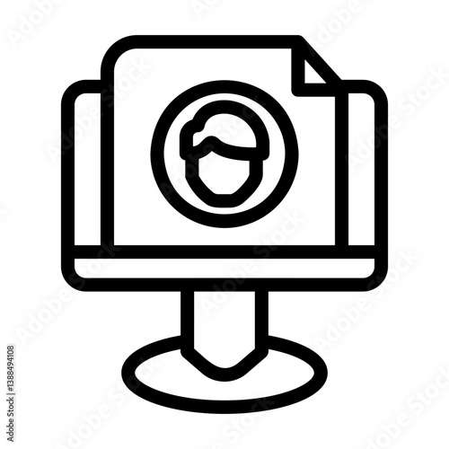 cv Line Icon