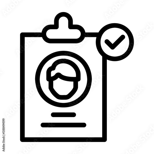 resume Line Icon