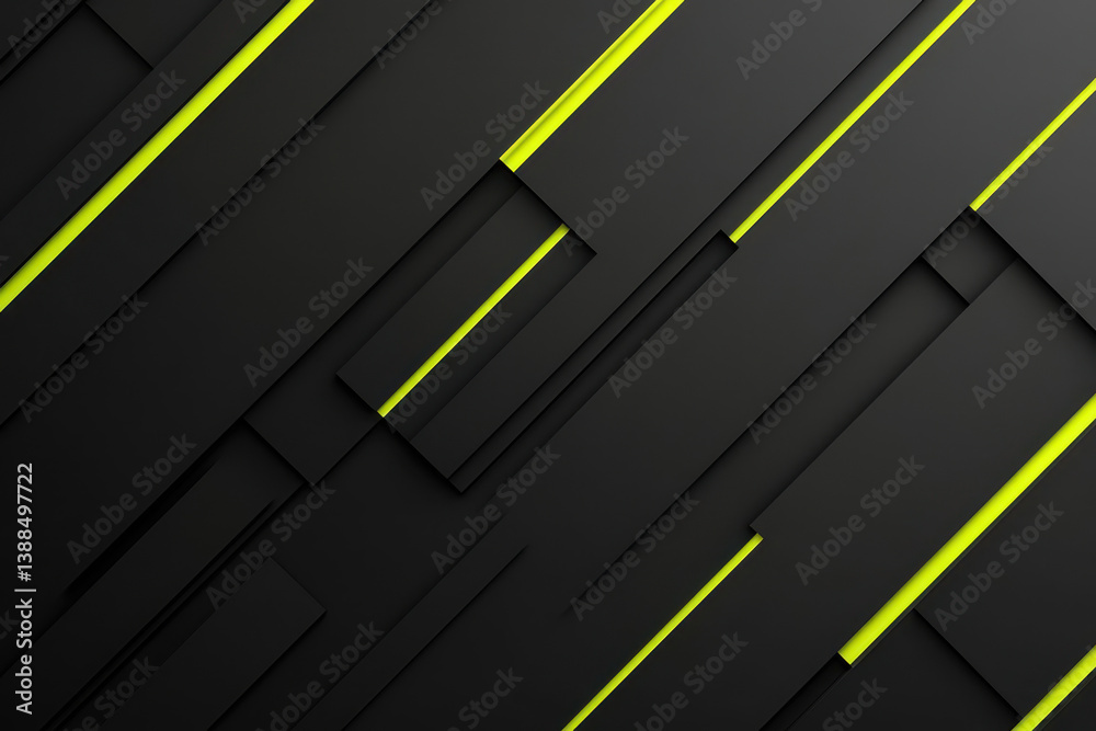 Abstract Black and Neon Green Geometric Background Design Art Abstract Black and Neon Green Geometric Background Design Art