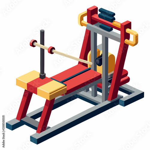 gym equipment isolated on white