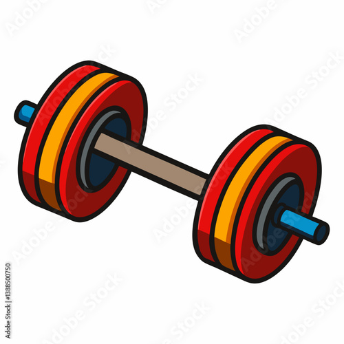 dumbbell isolated on white background