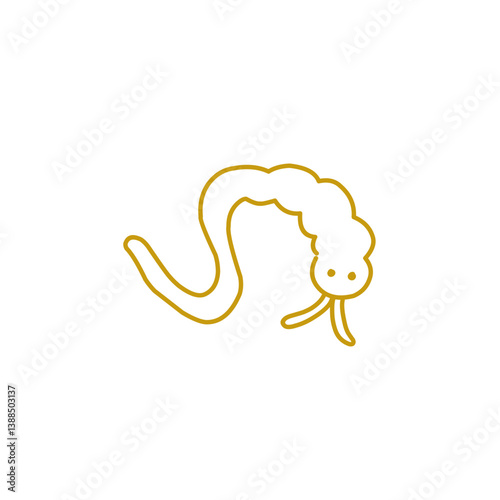 Sea worm outline