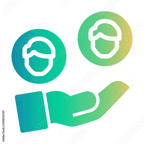 hiring Gradient icon