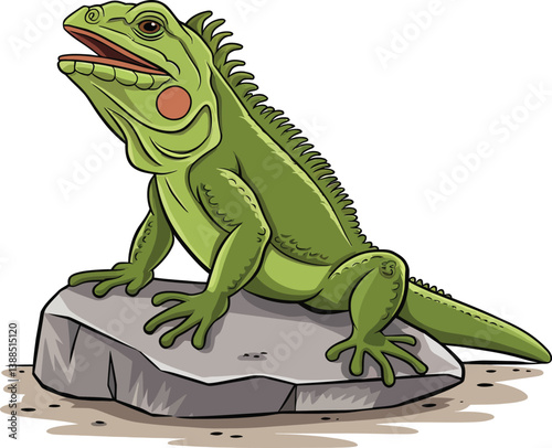 a illustrator vector lguana