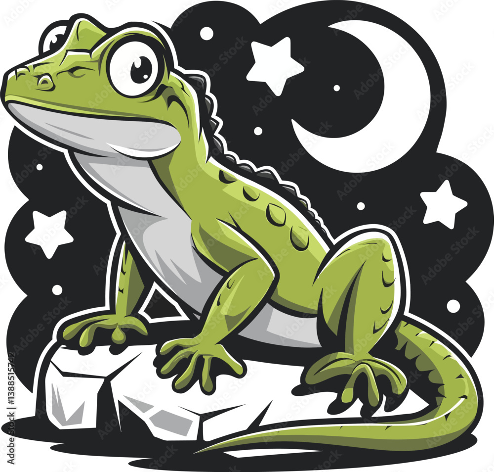 Fototapeta premium a illustrator vector lguana