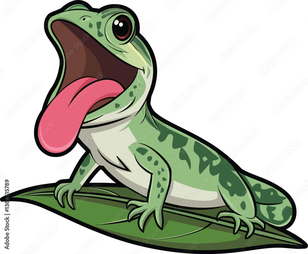 Naklejka premium a illustrator vector lguana