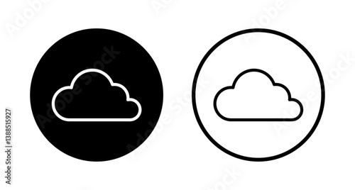 Cloud icon logo design. cloud sign and symbol