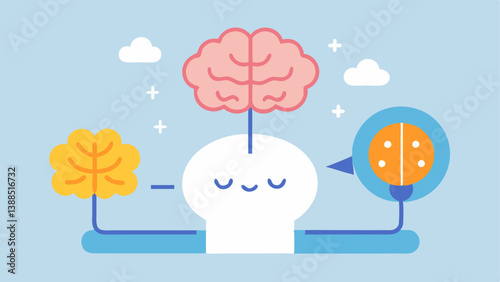 Impact of Stress Two sections showing the brain under stress versus a calm state with dopamine levels illustrated differently symbolizing how stress affects motivation and reward