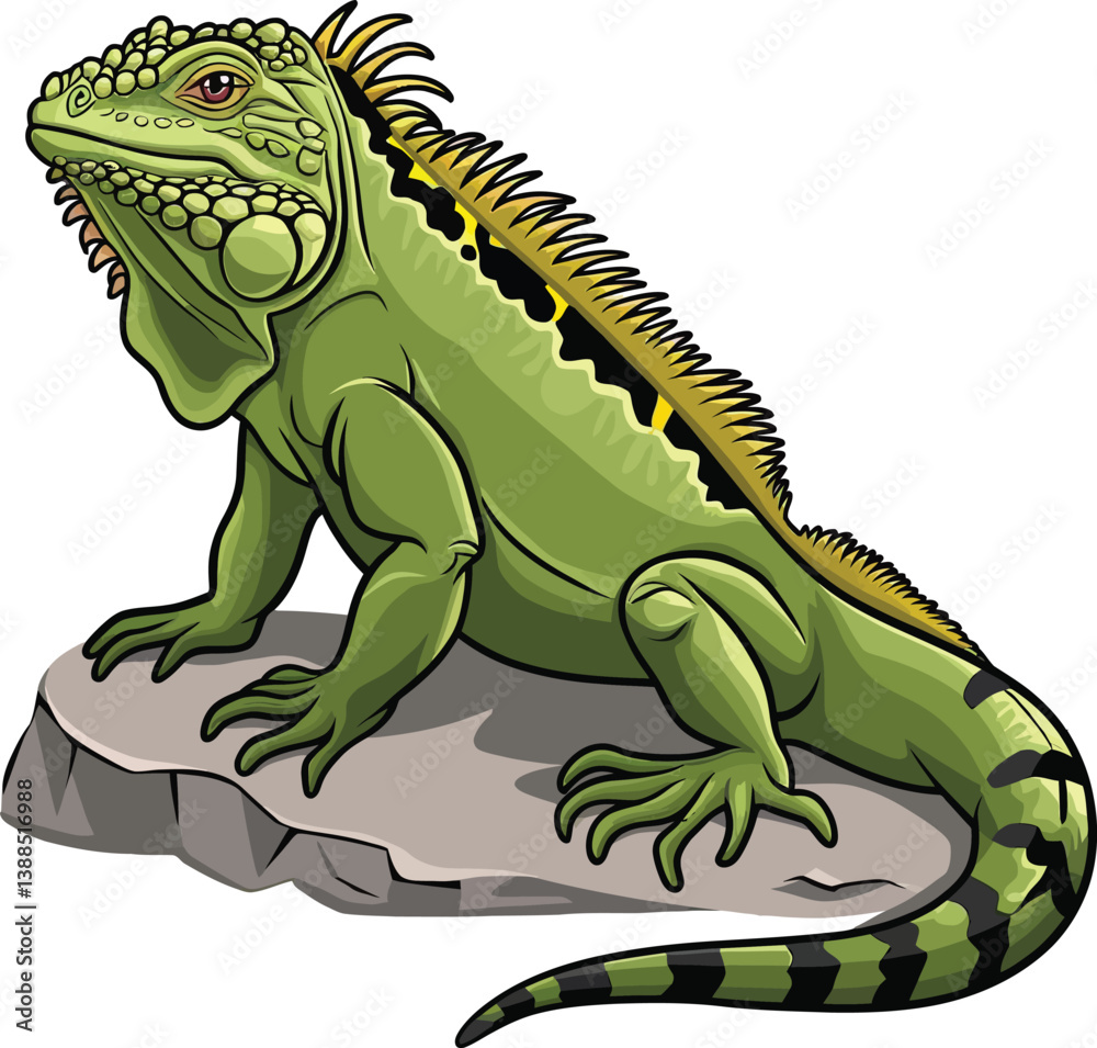 Obraz premium a illustrator vector lguana