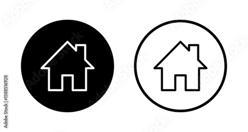 House icon logo design. Home sign and symbol