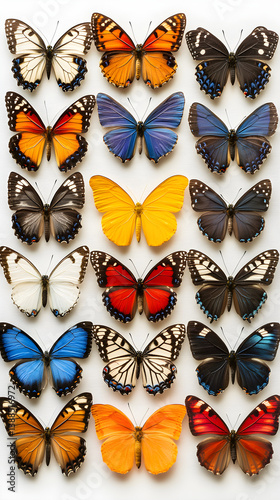 Exquisite Symphony of Color: A Curated Display of Nature's Delicate Winged Wonders Captured in Butterfly Collection