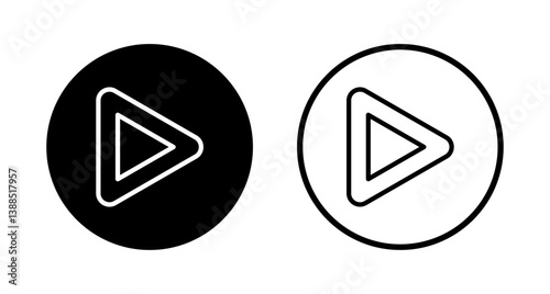 Free Download Play icon logo design. Play button sign and symbol - GFXLoad