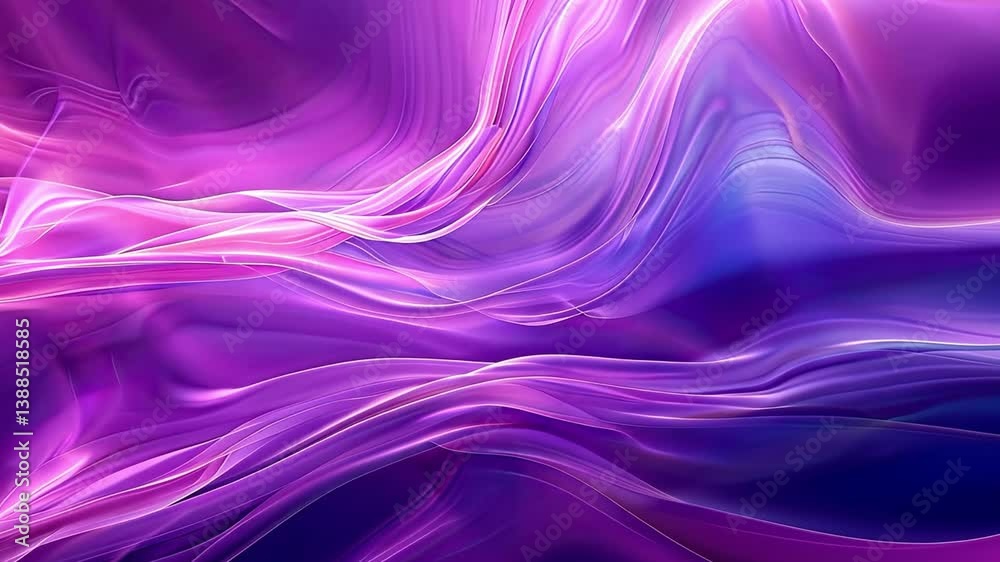 Vibrant abstract background with smooth waves of pink, purple, and blue colors, creating sense of movement and tranquility through gentle gradients and mesmerizing flow. Vibrant abstract background with smooth waves of pink, purple, and blue colors, creating sense of movement and tranquility through gentle gradients and mesmerizing flow.