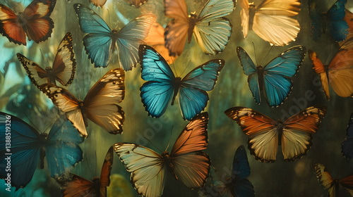 Exquisite Symphony of Color: A Curated Display of Nature's Delicate Winged Wonders Captured in Butterfly Collection