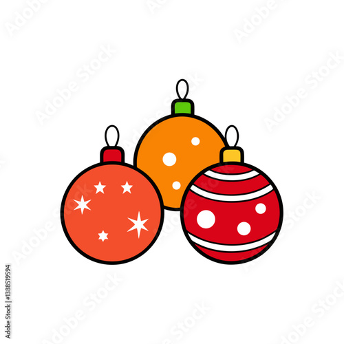 red christmas balls