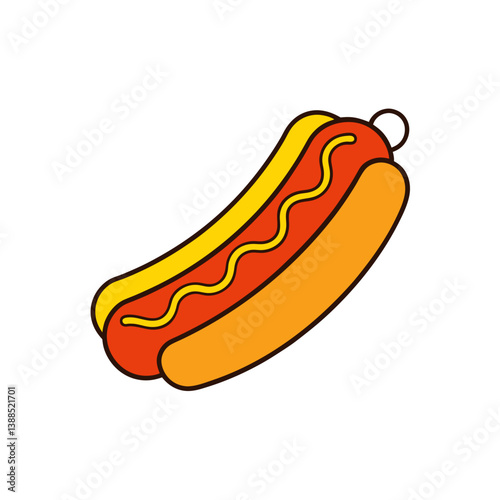 hot dog vector illustration