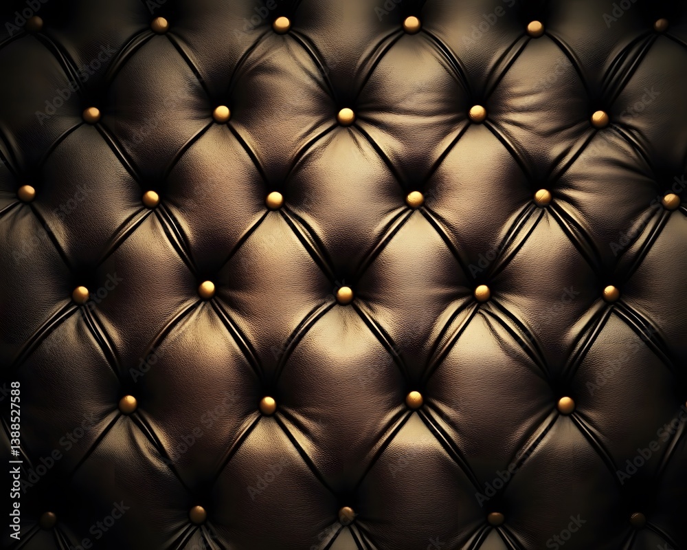Fototapeta premium Luxury Brown Leather Upholstery Texture Background