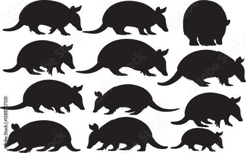 Armadillo Silhouettes