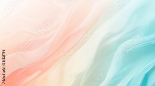 Pastel gradient fabric background with soft flowing waves and elegant texture
