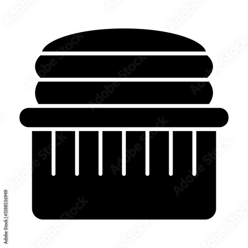 Soufflé black icon