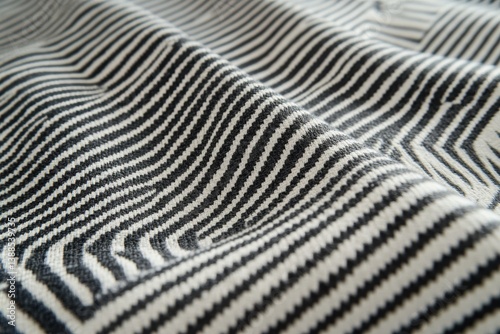 Wallpaper Mural Elegant pattern of fine parallel lines creating a subtle three-dimensional optical illusion with soft monochrome shades Torontodigital.ca