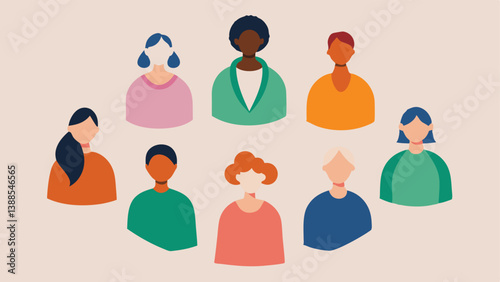 Diversity in Fashion A circle of diverse individuals wearing a variety of fashionable looks made from sustainable materials emphasizing inclusivity and the idea of ethical fashion